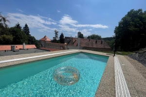 swimming pool at Castle Zámek  Račice 